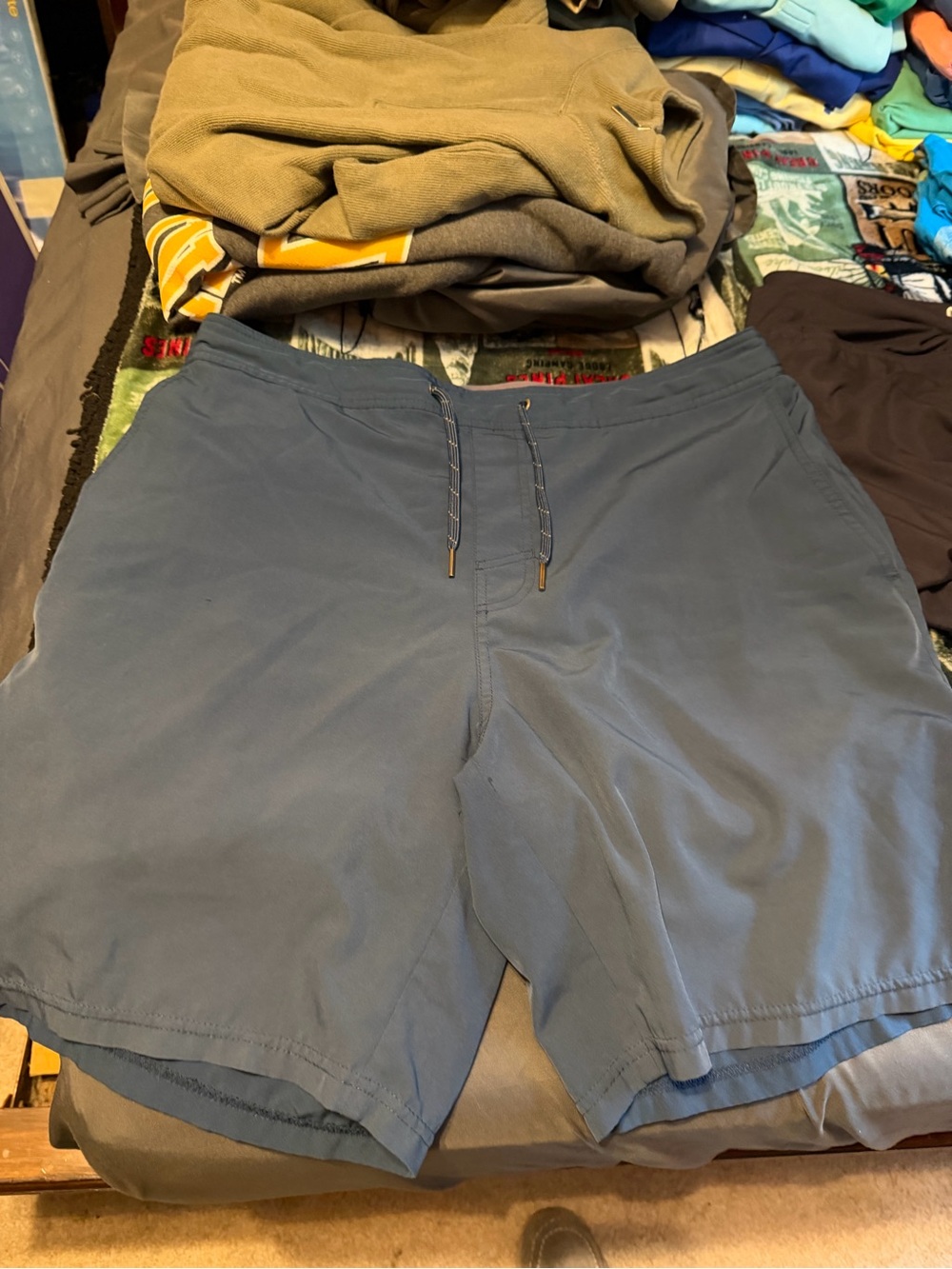 Fair Harbor Men's Drawstring Volley Shorts - Slate Blue